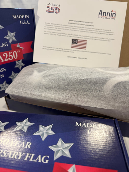 3x5' Betsy Ross 250th Anniversary Nylon Flag - Limited Edition