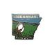 Arkansas Map Lapel Pin 2025