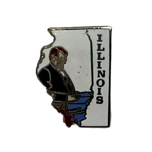 Illinois Map Lapel Pin 2025