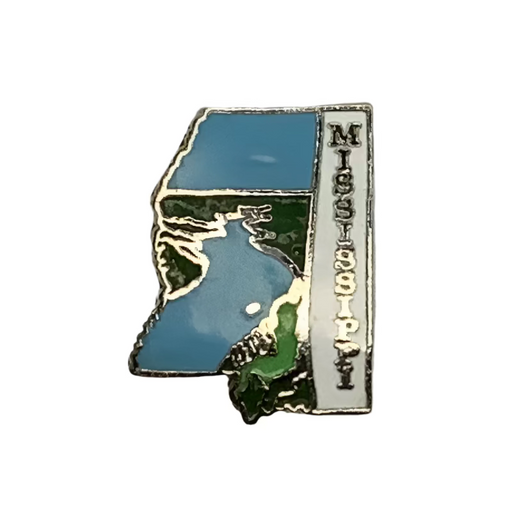 Mississippi Map Lapel Pin 2025