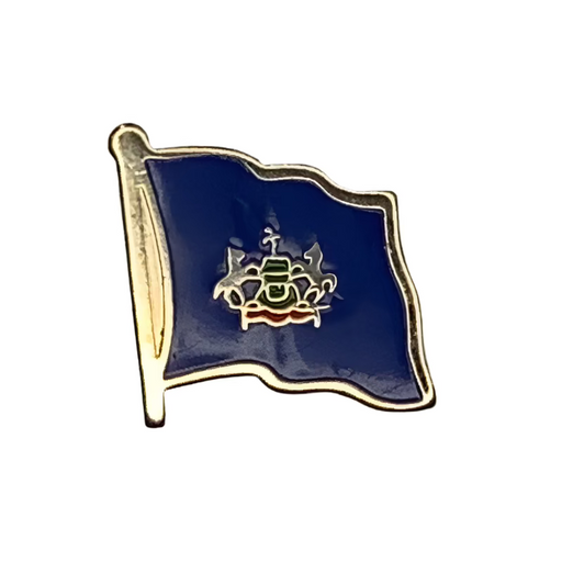 Pennsylvania Waving Flag Lapel Pin 2025