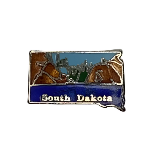South Dakota Small Map Lapel Pin 2025