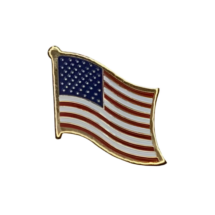 1" USA Waving Flag Lapel Pin 2025