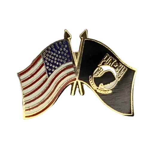 POW-MIA Dual Flags Lapel Pin (Large) 2025