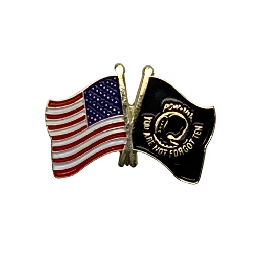 POW-MIA Dual Flags Lapel Pin (Small) 2025