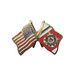 US Coast Guard Dual Flags Lapel Pin (Small) 2025