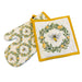 Bee Field Cotton Oven Mitt & Pot Holder Set