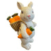 Carrot Bunny Backpack Basket Figurine