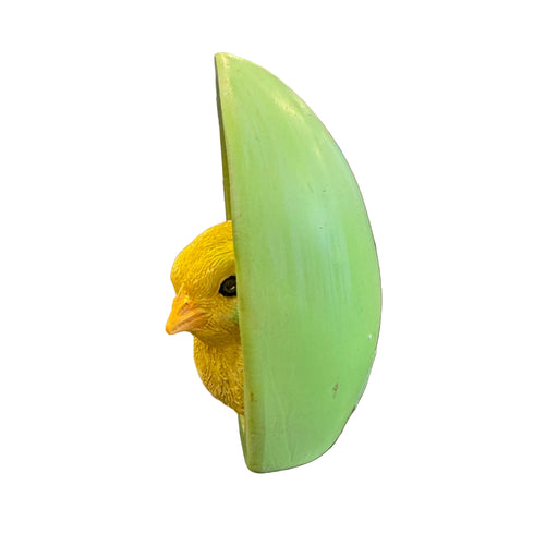 Baby Chick in Green Egg Figurine