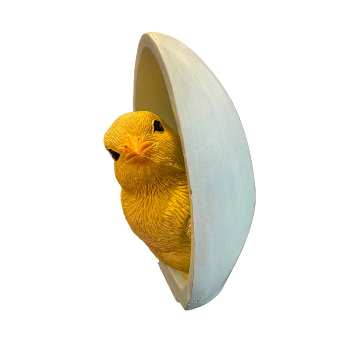 Baby Chick in Blue Egg Figurine