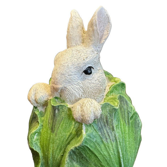 Hiding in Lettuce Easter Bunny Figurines - Set of 3