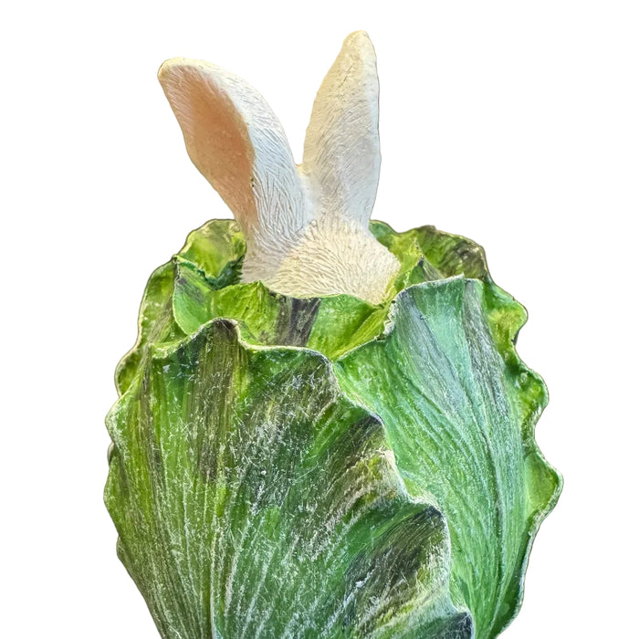 Hiding in Lettuce Easter Bunny Figurines - Set of 3