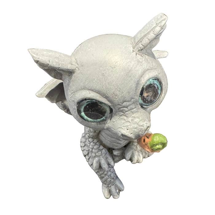 Magical Little Grey Dragon Shelf Sitter