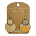 Cat with Yarn Wood Earrings