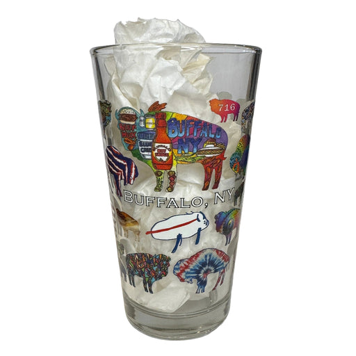 Multi Buffalo Pint Glass