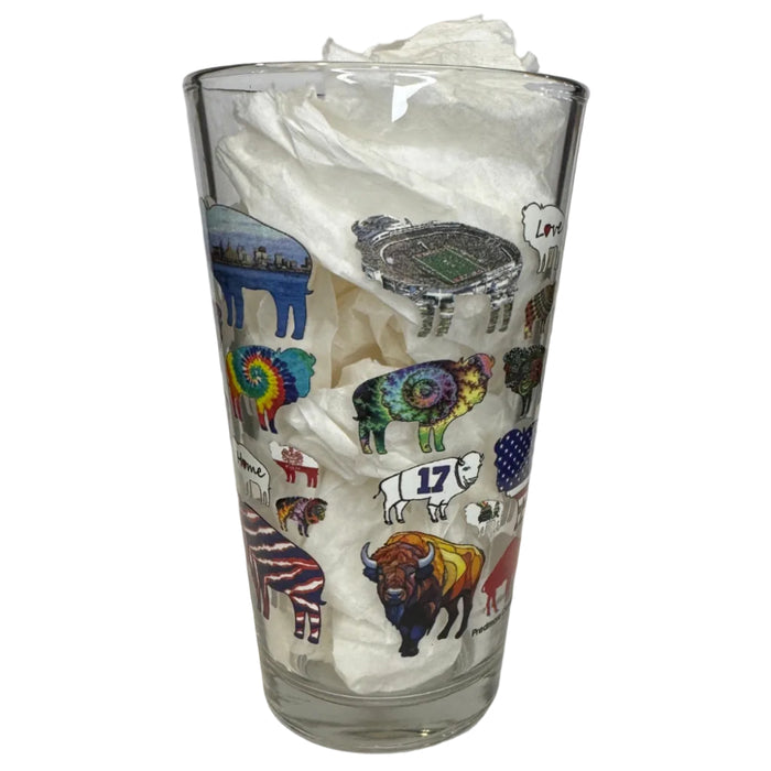 Multi Buffalo Pint Glass
