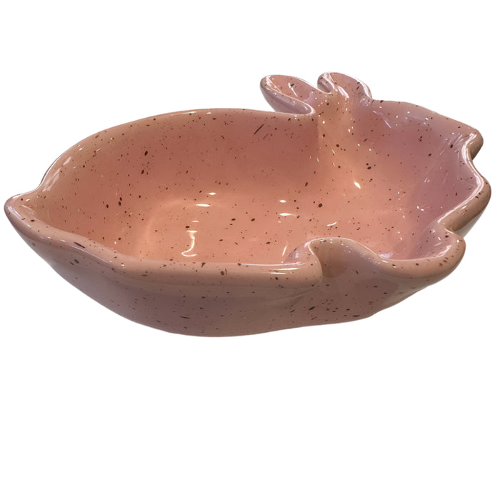 7.5" Pink Easter Rabbit Dolomite Bowl