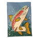 Trout Applique Garden Flag