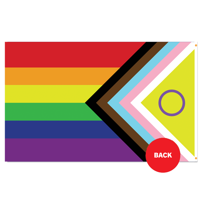 Inclusive Pride Polyester Flag - Made in USA