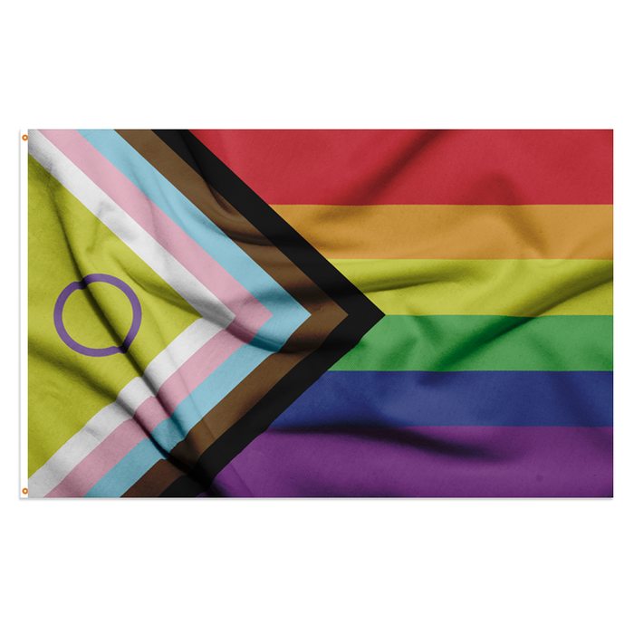 Inclusive Pride Polyester Flag - Made in USA