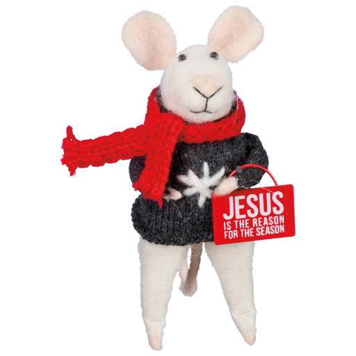 Jesus is the Reason Mouse Critter Ornament