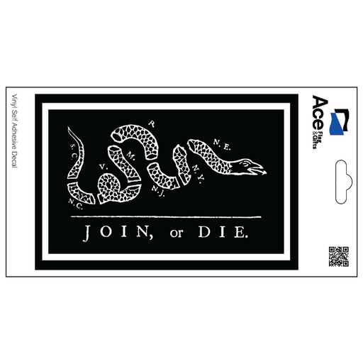 Join Or Die Decal - Made in USA