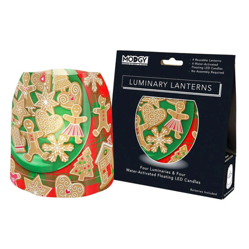 Gingy Gingerbread Expandable Luminary Lanterns