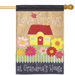 Love Grows at Grandma's Burlap Banner Flag