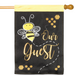 Bee Our Guest Burlap Banner Flag