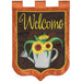 Welcome Watering Can Sunflower Flag