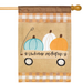 Welcome Autumn Wagon Burlap Banner Flag