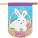 Easter Bunny Shaped Basket Applique Banner
