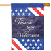 Thank You Veterans Applique Banner Flag
