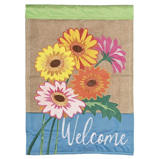Welcome Gerbers Applique Banner Flag
