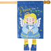 Peace on Earth Angel Crazy Legs Banner Flag