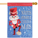 Nuts About Christmas Banner Flag