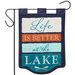 Life is Better at the Lake Applique Garden Flag