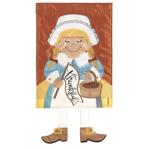 Pilgrim Girl Crazy Legs Garden Flag