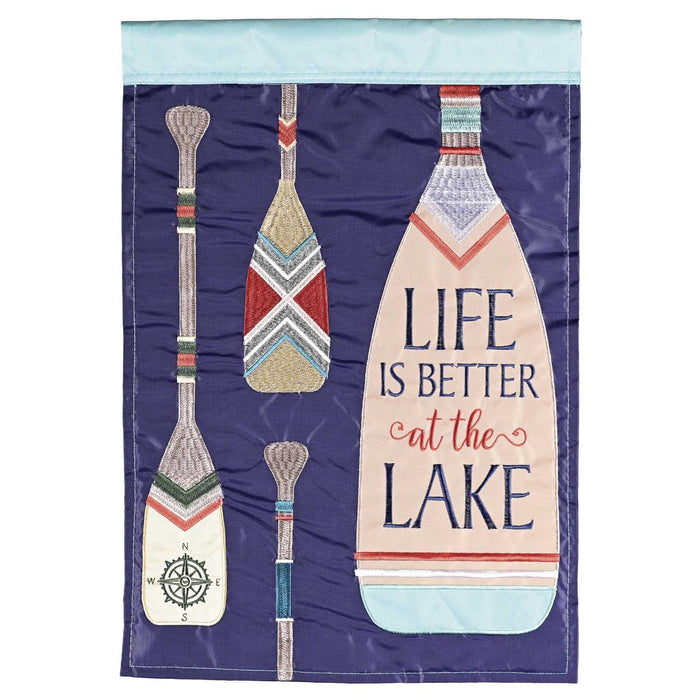 Life is Better at the Lake Decorative Flag