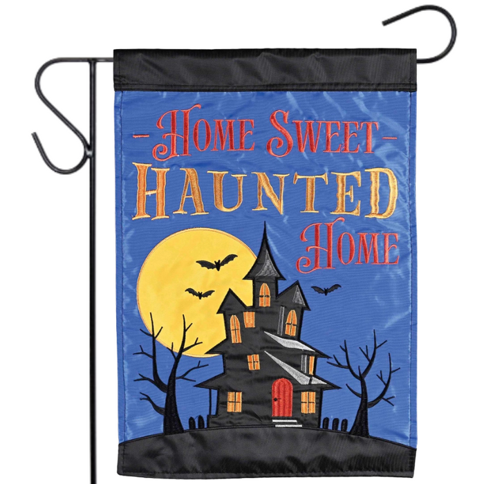 Home Sweet Haunted Home Garden Flag