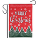 Merry Christmas Tree Flakes Garden Flag