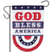 God Bless America Bunting Garden Flag