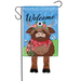 Welcome Hyland Cow Crazy Legs Garden Flag