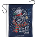 Corn Cob Pipe Snowman Garden Flag