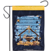 Away in a Manger Applique Garden Flag
