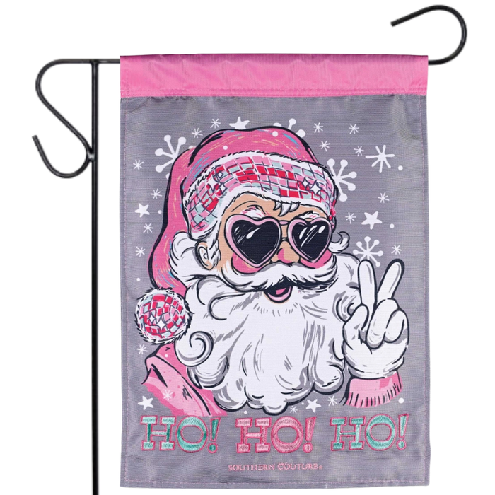 Disco Santa Garden Flag