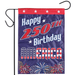 Happy 250th Birthday America Applique Garden Flag