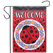 Ladybug Welcome Garden Flag