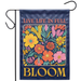 Live Life in Full Bloom Applique Garden Flag