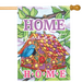 Home Sweet Home Birdhouse Banner Flag
